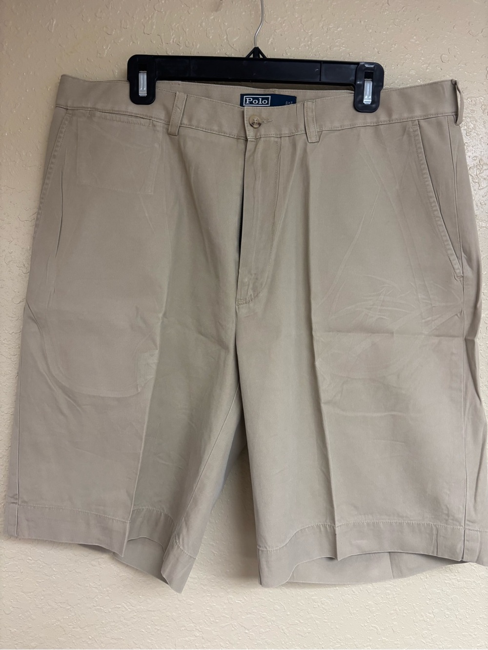 Polo by Ralph Lauren Beige Flat Front Men's Shorts